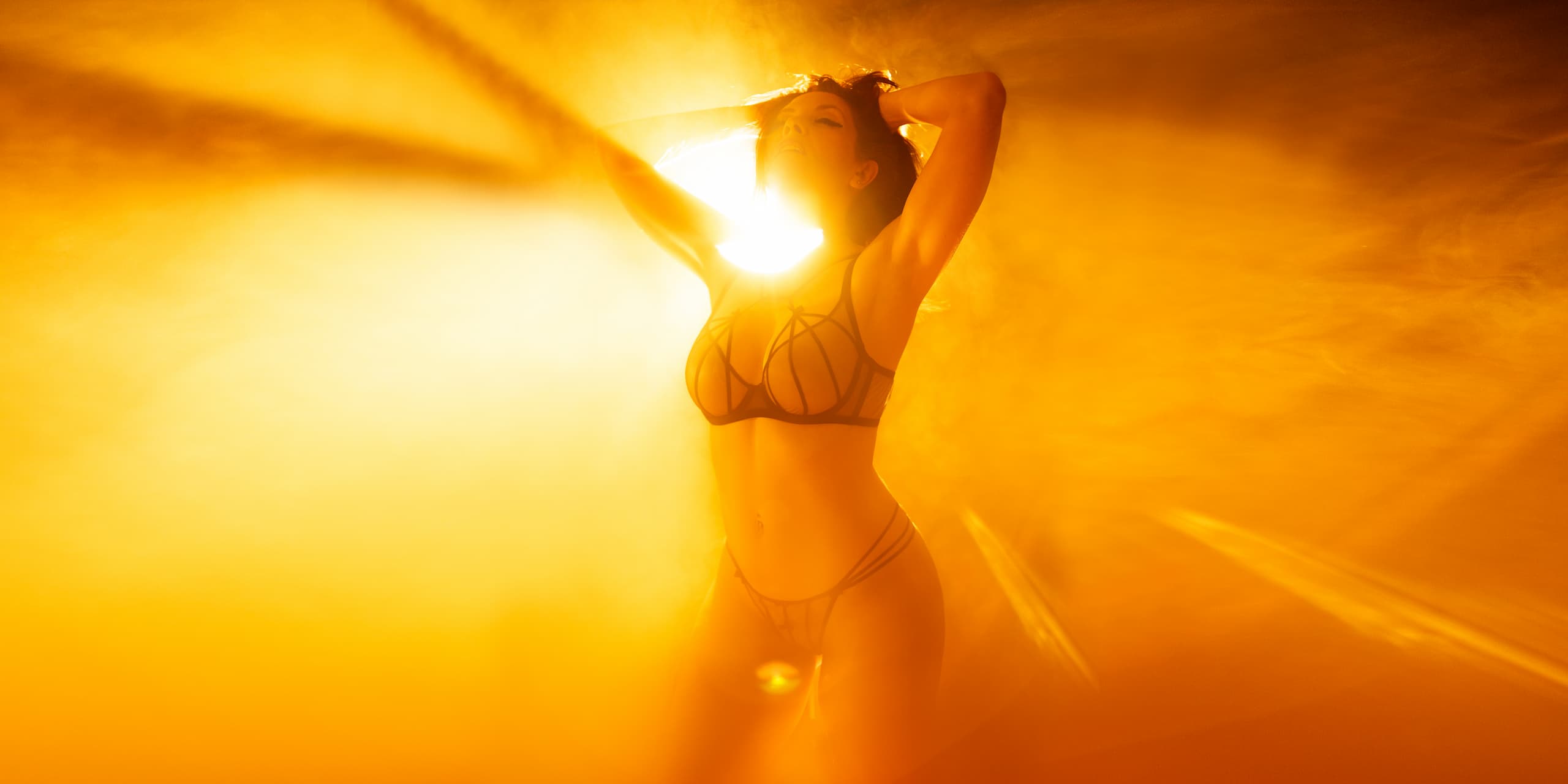 Woman in Glowing Light and Fog, Number-1-Denver-Boudoir-Photography-Studio_Passion-Project