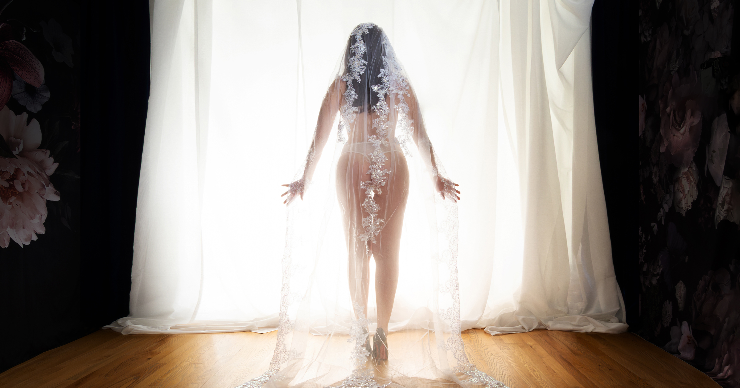 Bridal Boudoir, Woman in Dress, Dream In Blue Photography, Denver, Colorado