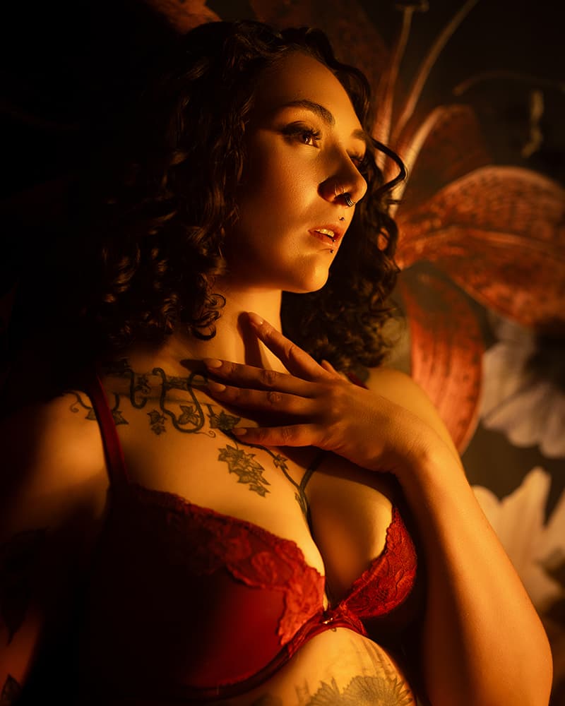 Woman in Color, Winter Wonderland, Dream In Blue Photography, Colorado Boudoir