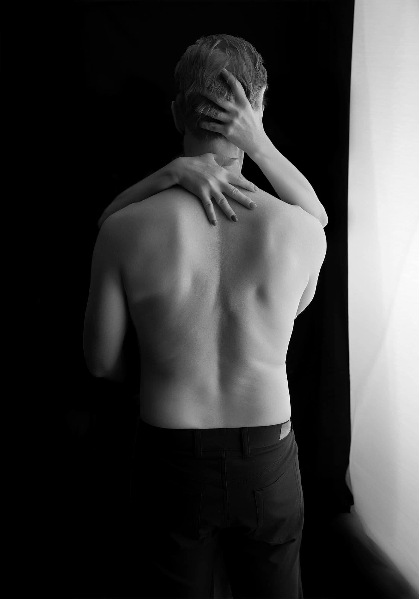 Couple during a boudoir photography session in Denver, Colorado